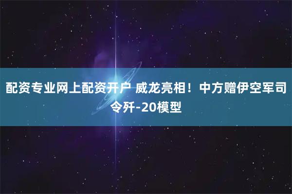配资专业网上配资开户 威龙亮相！中方赠伊空军司令歼-20模型